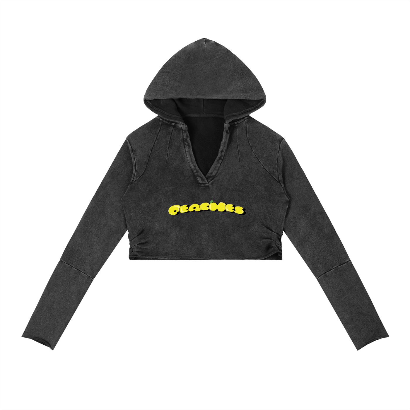 Vintage Washed Raw Edge Hoodie